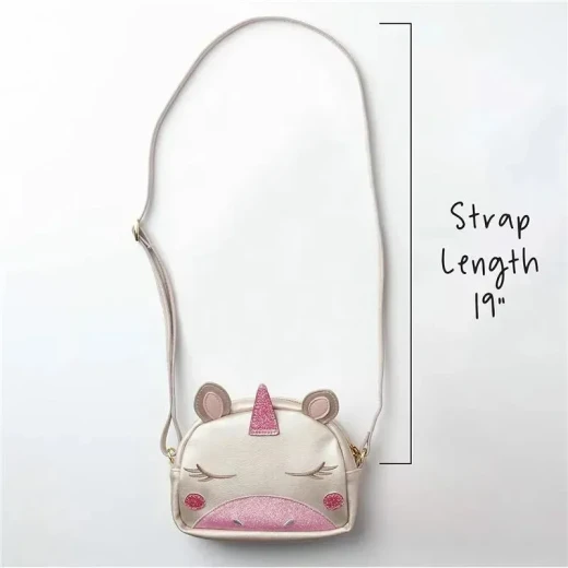 Stephen Joseph Fashion Purse for Kids, Unicorn Design, Metallic Finish with 3D Accents, Adjustable Shoulder Strap, Cute & Durable PU Bag for Girls, 6"x4.2" - Stephen Joseph - Image 3