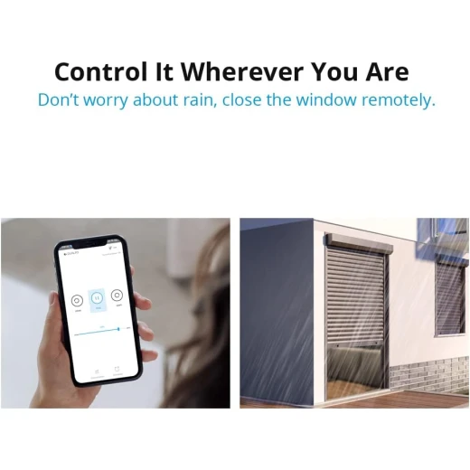 وحدة التبديل الذكية DUALR3 Lite، مفتاح ستارة ذكي يعمل بالواي فاي، ستارة DIY بمرحل مزدوج، ستائر، مصراع دوار، مفتاح ذكي ثنائي الاتجاه، متوافق مع مساعد أليكسا وجوجل (عبوة واحدة) من سون اوف - سونوف - Image 2