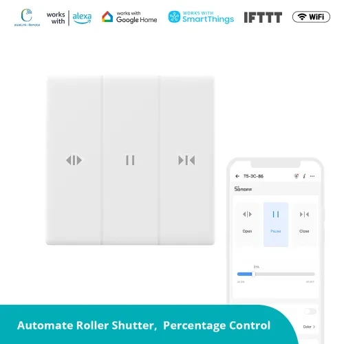 SONOFF TX Ultimate T5-3C Smart Wall Switch for Roller Shutter Electric Curtains Blinds - Sonoff - Image 15