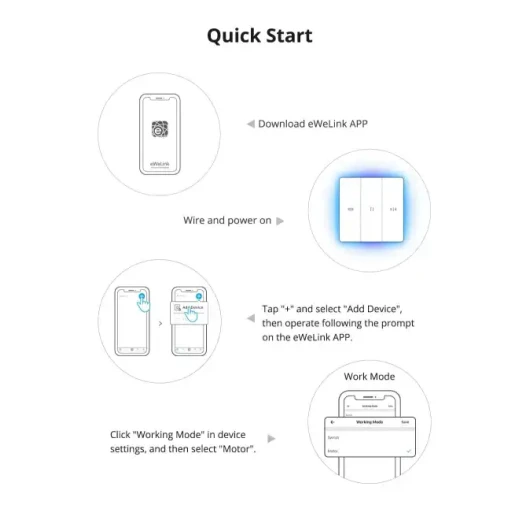 SONOFF TX Ultimate T5-3C Smart Wall Switch for Roller Shutter Electric Curtains Blinds - Sonoff - Image 13