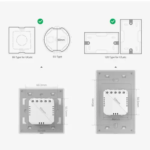 SONOFF TX Ultimate T5-3C Smart Wall Switch for Roller Shutter Electric Curtains Blinds - Sonoff - Image 14
