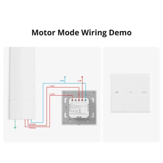 SONOFF TX Ultimate T5-3C Smart Wall Switch for Roller Shutter Electric Curtains Blinds - Sonoff - Image 12