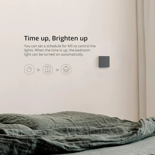 مفتاح ميكانيكي ذكي من سونوف، مفتاح إضاءة ذكي بتردد WiFi 2.4GHz، يحتوي على مفتاحين (2 عصابة)، يتطلب وجود سلك محايد (Neutral)، متوافق مع أليكسا وجوجل هوم، من النوع 86 - موديل M5-2C-86 - سونوف - Image 4