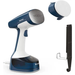 Tefal Garment Steamer Handheld Easy 1400W, Blue, 150ml Removable Tank, 8-Min Continuous Steam, 15s Heat-Up, Hygienic Fabric Care
