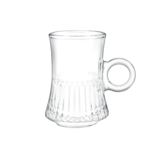 Torce 4-Piece Teacup Set, 115 ml Transparent Glass Cups, Elegant Design - Madame COCO - Image 3