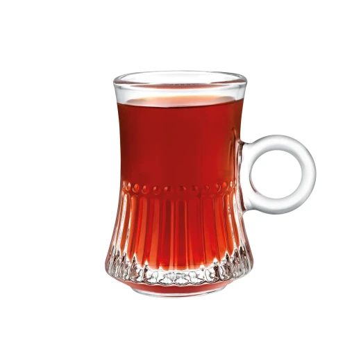 Torce 4-Piece Teacup Set, 115 ml Transparent Glass Cups, Elegant Design - Madame COCO - Image 4