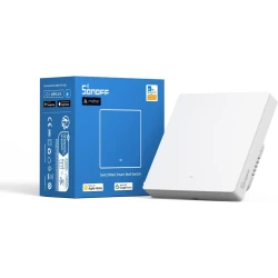سونوف M5-1C-86W سويتش مان مفتاح حائط ذكي 1 عصابة (ماتر)، تحكم عن بعد/صوتي، تحكم بالمشاركة، مشهد ذكي، توقيت تنازلي، واي فاي 2.4 جيجاهرتز، طاقة قصوى 2200 واط، يعمل مع أليكسا وجوجل هوم، أبيض