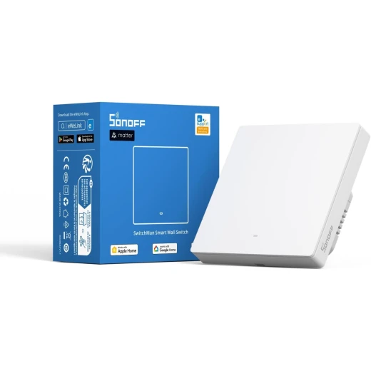 سونوف M5-1C-86W سويتش مان مفتاح حائط ذكي 1 عصابة (ماتر)، تحكم عن بعد/صوتي، تحكم بالمشاركة، مشهد ذكي، توقيت تنازلي، واي فاي 2.4 جيجاهرتز، طاقة قصوى 2200 واط، يعمل مع أليكسا وجوجل هوم، أبيض سونوف M5-1C-86W سويتش مان مفتاح حائط ذكي 1 عصابة (ماتر)، تحكم عن بعد/صوتي، تحكم بالمشاركة، مشهد ذكي، توقيت تنازلي، واي فاي 2.4 جيجاهرتز، طاقة قصوى 2200 واط، يعمل مع أليكسا وجوجل هوم، أبيض