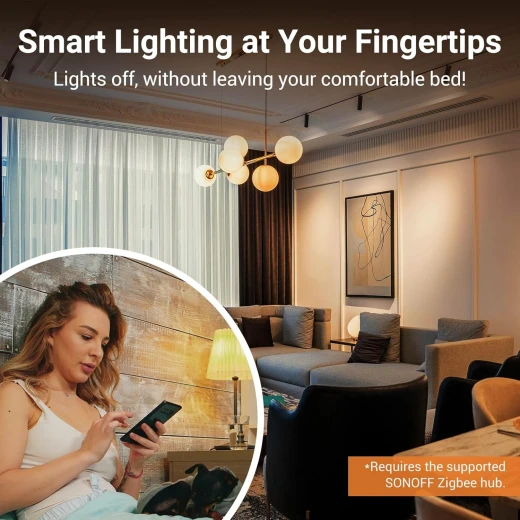 من سونوف مفتاح إضاءة ذكي محور SONOFF Zigbee المطلوب، قاطع ذكي، مفتاح ذكي بدون محايد أو مع محايد، تحكم صوتي مع Alexa Google Home، مفتاح Zigbee ZBM5-2C-120W - سونوف - Image 6