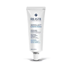 Rilastil Xerolact Repairing Hand Cream 100ml Deep Moisturizing with 20 Percent Shea Butter Nourishes and Protects Dry Hands Non Greasy Hydrating Formula