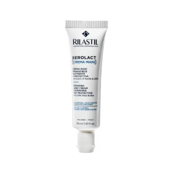 Rilastil Xerolact Repairing Hand Cream 30ml Deep Moisturizing with 20 Percent Shea Butter Nourishes and Protects Dry Hands Non Greasy Travel Size