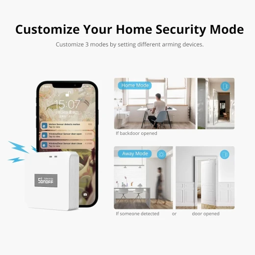 SONOFF Zigbee Bridge Pro Hub, ZigBee 3.0 Smart Gateway, APP Control and Multi-Device Management, Compatible with SONOFF Zigbee Devices - Sonoff - Image 4