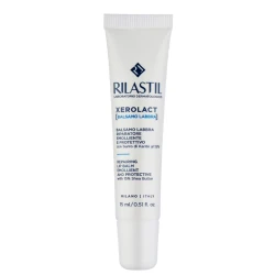 Rilastil Xerolact Repairing Lip Balm 15ml Emollient Lip Care with 15% Shea Butter Treats Very Dry and Chapped Lips Hydrating and Protective Formula