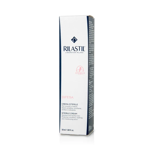 Rilastil Difesa Sterile Cream 50ml Protective and Moisturizing Cream for Sensitive Redness Prone Skin Soothes Itching and Burning Suitable for All Skin Types - Rilastil - Image 2