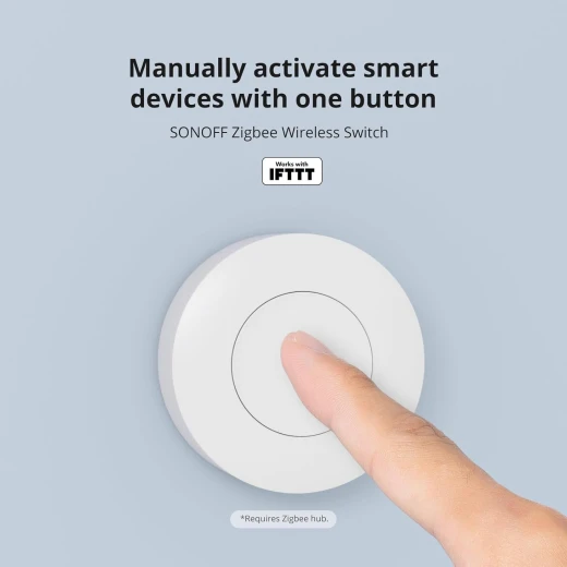 SONOFF Zigbee Switch, SNZB-01P Wireless Push Button, Supports to Create Smart Scenes, Trigger The Connected Devices on eWelink APP with Three Control Options, SONOFF ZigBee Bridge Required, 1Pack - Sonoff - Image 7