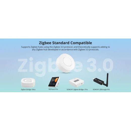 SONOFF Zigbee Switch, SNZB-01P Wireless Push Button, Supports to Create Smart Scenes, Trigger The Connected Devices on eWelink APP with Three Control Options, SONOFF ZigBee Bridge Required, 1Pack - Sonoff - Image 4