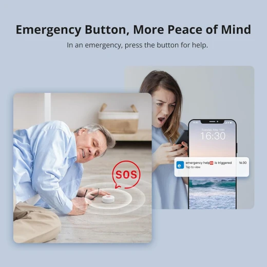 SONOFF Zigbee Switch, SNZB-01P Wireless Push Button, Supports to Create Smart Scenes, Trigger The Connected Devices on eWelink APP with Three Control Options, SONOFF ZigBee Bridge Required, 1Pack - Sonoff - Image 3