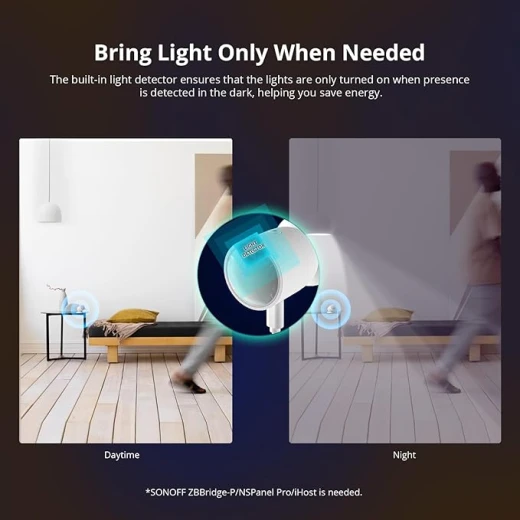 مستشعر الوجود البشري من سونوف SNZB-06P Zigbee، كاشف حركة ذكي Zigbee مع رادار cmWave بتردد 5.8 جيجاهرتز، يتطلب جسر ZigBee (1) - سونوف - Image 4