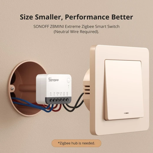 مفتاح إضاءة ذكي SONOFF ZigBee، يتطلب محور من سونوفZigbee، تحكم صوتي ذكي مع Alexa وGoogle Home، يتطلب خطًا محايدًا، جهاز منزلي ذكي، مفتاح Zigbee ZBMINIR2 - سونوف - Image 10