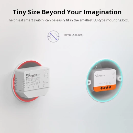 مفتاح الإضاءة الذكي SONOFF ZBMINIL2 Extreme Zigbee (ثنائي الاتجاه)، يعمل مع Alexa وSmartThings Hub وGoogle Home وSONOFF ZBBridge-P، يتطلب محور ZigBee، لا يتطلب سلكًا محايدًا - سونوف - Image 6