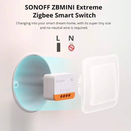 مفتاح الإضاءة الذكي SONOFF ZBMINIL2 Extreme Zigbee (ثنائي الاتجاه)، يعمل مع Alexa وSmartThings Hub وGoogle Home وSONOFF ZBBridge-P، يتطلب محور ZigBee، لا يتطلب سلكًا محايدًا - سونوف - Image 2
