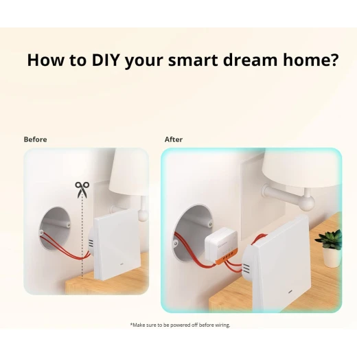 مفتاح الإضاءة الذكي SONOFF ZBMINIL2 Extreme Zigbee (ثنائي الاتجاه)، يعمل مع Alexa وSmartThings Hub وGoogle Home وSONOFF ZBBridge-P، يتطلب محور ZigBee، لا يتطلب سلكًا محايدًا - سونوف - Image 3