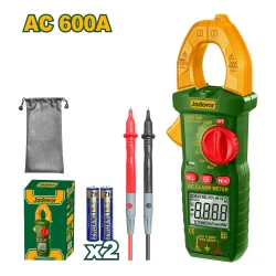 JADEVER Digital AC Clamp Meter 4000 Counts, 600A, Capacitance & Frequency Test, Backlit LCD (JDDM8601)