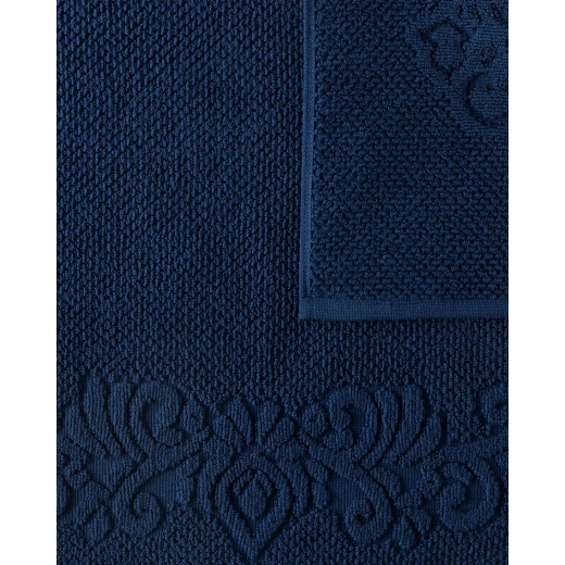 Madame COCO Norice Foot Towel by Madame Coco, Soft 100% Cotton, High Absorbency, Navy Blue, 50x70 cm, Premium Bathroom Foot Towel - Madame COCO - Image 2