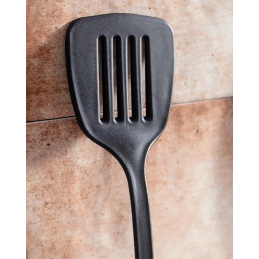Madame COCO Seillans Serving Spatula, Black, Plastic & Wood, Durable and Elegant Kitchen Serving Spoon, 37 cm Length, Made in Turkey - Madame COCO - Image 2