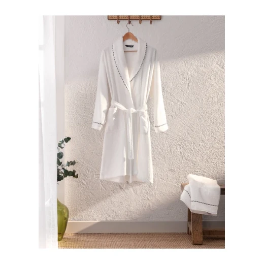 طقم روب حمام جاك بياقة شال للجنسين بالمقاس 2XL – مادام كوكو - مدام كوكو - Image 4