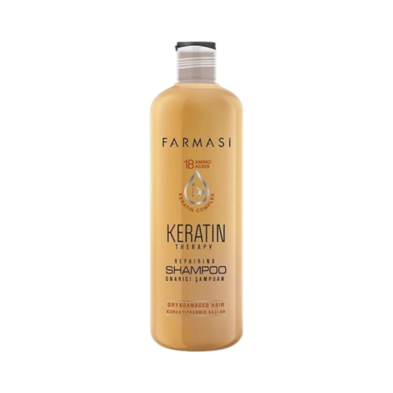Farmasi Keratin Therapy Repairing Shampoo 360 ml Professional Hair Care with Keratin Complex Nourishing, Shine-Boosting & Softening Formula - Farmasi