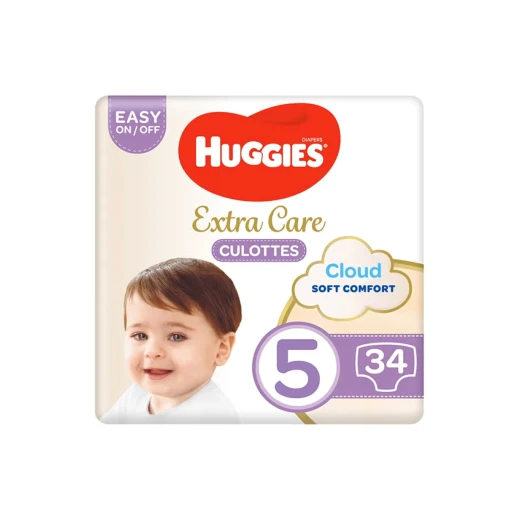 Huggies Extra Care Diaper Pants Size 5 12-17 Kg Mega Pack White 34 Diapers Huggies Extra Care Diaper Pants Size 5 12-17 Kg Mega Pack White 34 Diapers
