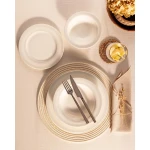 Madame COCO  Lucinda 24-Pcs Dinner Set with Dimensions 27×21×20×16 cm – Elegant and Modern Design Suitable for All Occasions - Madame COCO
