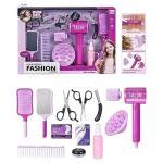 Kids' Hair Salon Set, Pretend Play Hair Styling Kit with Toy Hairdryer, Mirror, Combs & Scissors, Role Play Beauty Set for Girls & Boys - My Dolly