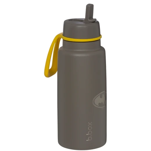 B.Box Thermo Bottle 1L, Batman Stainless Steel Water Bottle with Mouthpiece, Triple Layer Insulated Thermos, Leak-Proof Flip Top with Straw, BPA-Free, Keeps Drinks Cold for 46 Hours - B.Box - Image 3