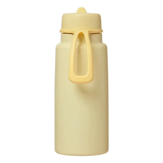 b.box Triple Insulated 34oz Water Bottle w/Stainless Steel Straw 46 Hours Cold Leak Proof Tumbler with Lid and Straw for Travel, Gym & School BPA Free Sports Water Bottles lemon twist - B.Box - Image 3