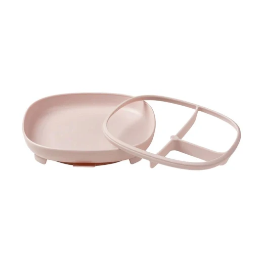 b.box 2-in-1 Suction Plate with Divider, Adjustable Baby Feeding Plate for Self-Feeding, Removable Suction Base & Divider, BPA-Free, Dishwasher & Microwave Safe - B.Box - Image 2