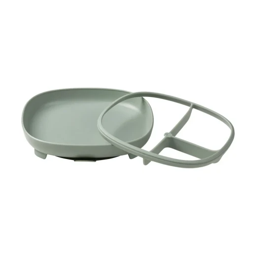 b.box 2-in-1 Suction Plate with Divider, Adjustable Baby Feeding Plate for Self-Feeding, Removable Suction Base & Divider, BPA-Free, Dishwasher & Microwave Safe sage - B.Box - Image 4