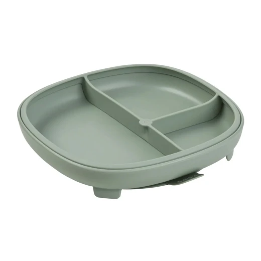 b.box 2-in-1 Suction Plate with Divider, Adjustable Baby Feeding Plate for Self-Feeding, Removable Suction Base & Divider, BPA-Free, Dishwasher & Microwave Safe sage b.box 2-in-1 Suction Plate with Divider, Adjustable Baby Feeding Plate for Self-Feeding, Removable Suction Base & Divider, BPA-Free, Dishwasher & Microwave Safe sage