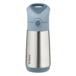 b.box 350ml Insulated Drink Bottle, Chill Out, Triple Layer Stainless Steel Thermos for Kids, Leak-Proof with Silicone Straw & Carry Handle, BPA-Free, Keeps Drinks Cold 8h / Warm 6h - B.Box