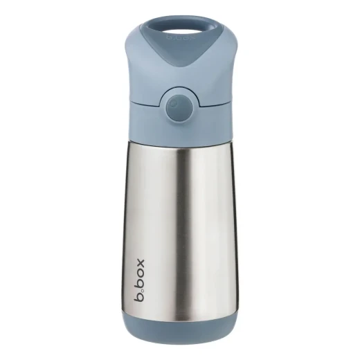 b.box 350ml Insulated Drink Bottle, Chill Out, Triple Layer Stainless Steel Thermos for Kids, Leak-Proof with Silicone Straw & Carry Handle, BPA-Free, Keeps Drinks Cold 8h / Warm 6h b.box 350ml Insulated Drink Bottle, Chill Out, Triple Layer Stainless Steel Thermos for Kids, Leak-Proof with Silicone Straw & Carry Handle, BPA-Free, Keeps Drinks Cold 8h / Warm 6h