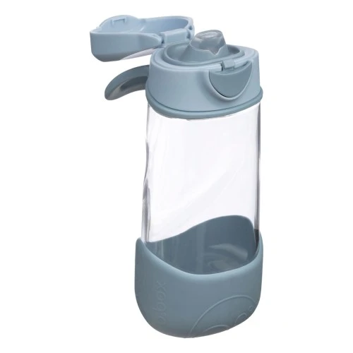 b.box 450mL Sport Spout Kids Water Bottle for School, Sports, Travel, Daycare Leakproof, Spill Proof, Dishwasher Safe Easy Grip Triangle Shape, Durable Tritan Material BPA Free chill out - B.Box - Image 4