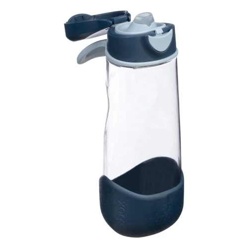 b.box 600mL Sport Spout Kids Water Bottle for School, Sports, Travel, Daycare. Leakproof, Spill Proof, Dishwasher Safe Easy Grip Triangle Shape, Durable Tritan Material BPA Free Midnight - B.Box - Image 3
