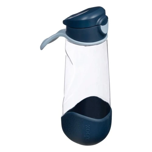 b.box 600mL Sport Spout Kids Water Bottle for School, Sports, Travel, Daycare. Leakproof, Spill Proof, Dishwasher Safe Easy Grip Triangle Shape, Durable Tritan Material BPA Free Midnight - B.Box - Image 2