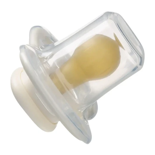 b.box Natural Rubber Pacifiers 0–6 Months, 2-Pack with Protective Cover, Soft vanilla/latte Colors, BPA-Free, Natural Latex Nipple, For Breastfed Babies - B.Box - Image 7