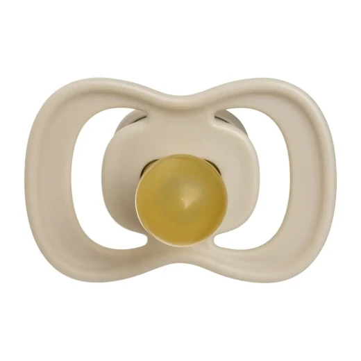 b.box Natural Rubber Pacifiers 0–6 Months, 2-Pack with Protective Cover, Soft vanilla/latte Colors, BPA-Free, Natural Latex Nipple, For Breastfed Babies - B.Box - Image 4