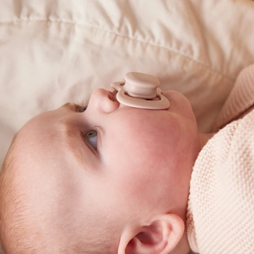 b.box Silicone Pacifiers 0–6 Months, 2-Pack with Protective Cover, Blush/latte, Orthodontic, Antimicrobial, BPA-Free, For Breastfed Babies - B.Box - Image 7