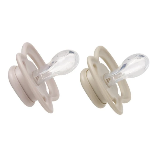 b.box Silicone Pacifiers 0–6 Months, 2-Pack with Protective Cover, Blush/latte, Orthodontic, Antimicrobial, BPA-Free, For Breastfed Babies - B.Box - Image 9