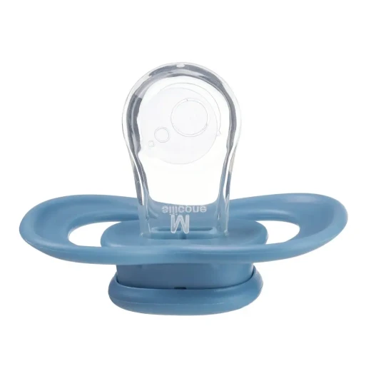 b.box Silicone Pacifiers 6m+, 2-Pack Ocean/Sky, Orthodontic, Symmetrical Shape, BPA-Free with Protective Cover - B.Box - Image 2
