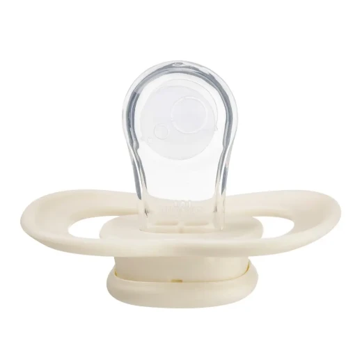 b.box Silicone Pacifiers 6m+, 2-Pack Sage/Vanilla, Orthodontic, Symmetrical Shape, BPA-Free with Protective Cover - B.Box - Image 3